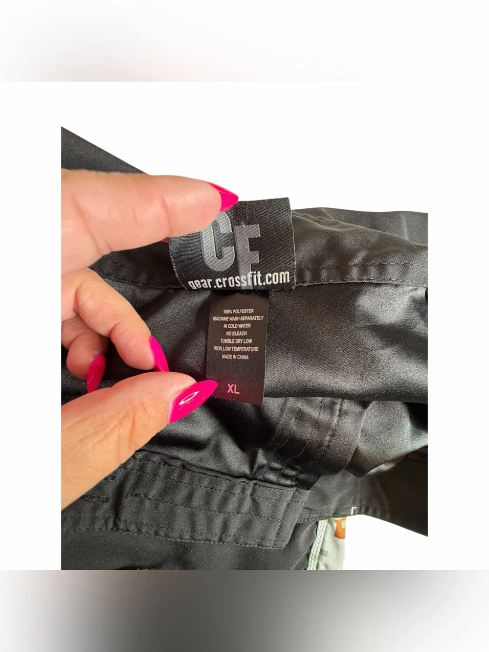 Official CrossFit Gear Men's XL Board Shorts Black Camo Gusset